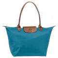 Sac Shopping Boutique Longchamps soldes pas chers Les Pliage Large Bleu